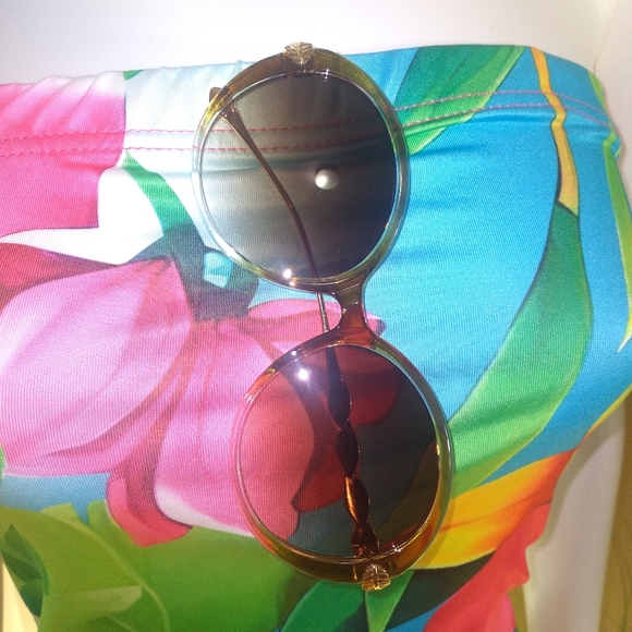 Bright Flower Print Tube Top Maxi Dress - Picture 3 of 6